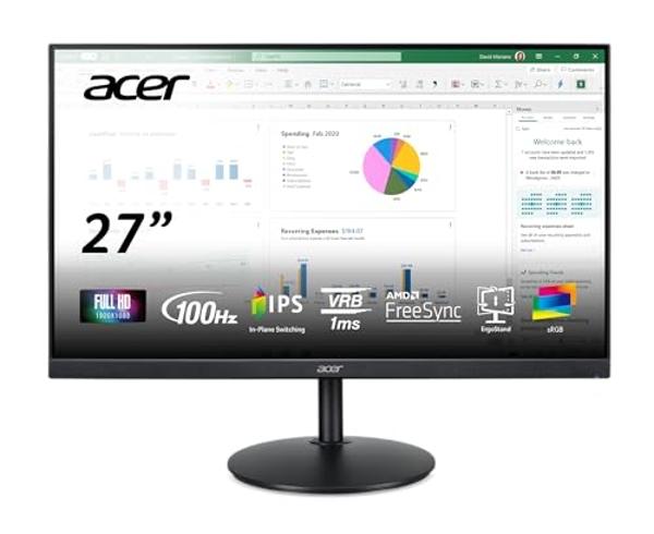 Monitor de escritorio HP V27i G5 de 27 pulgadas Full HD con AMD FreeSync de 75 Hz, modo de luz azul de baja intensidad, antirreflejo, compatible con VESA, ajuste de inclinación, HD