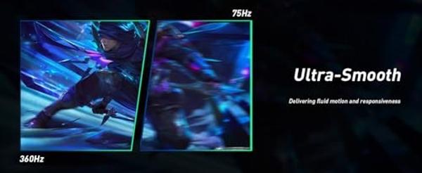 Monitor Viewedge de 27 pulgadas con panel IPS 2K 2560 x 1440 de 75 Hz | Monitor de 27 pulgadas QHD con HDMI, DP y montaje en pared | Monitor de PC 1440p con protección ocular para 