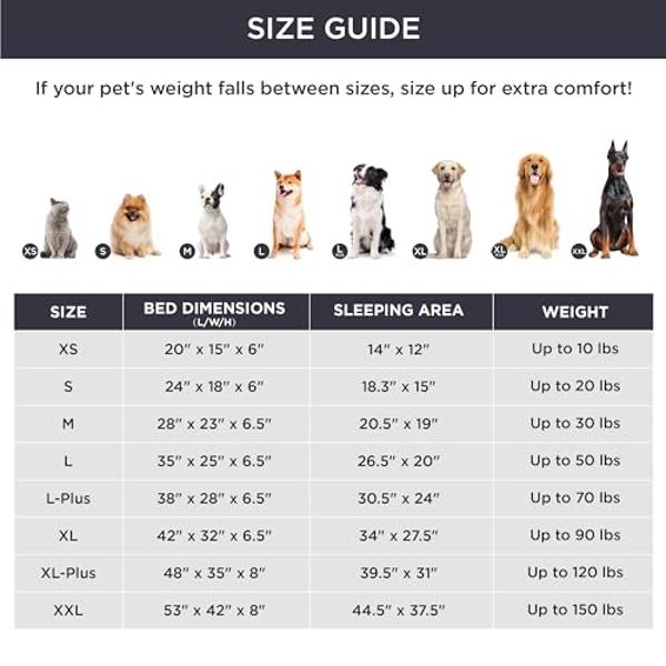Camas ortopédicas Bedsure para perros grandes: lavables e impermeables, sofá grande y cómodo con funda extraíble y lavable, espuma de soporte y base antideslizante, color verde osc