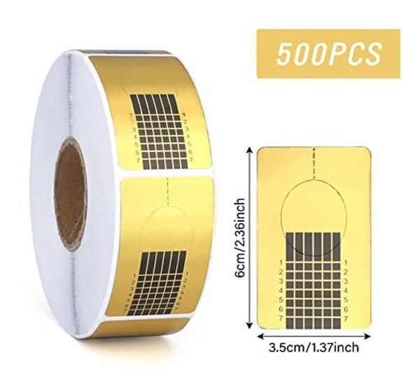 Rollo De Stickers Para Uñas Esculturales 500 Plantillas