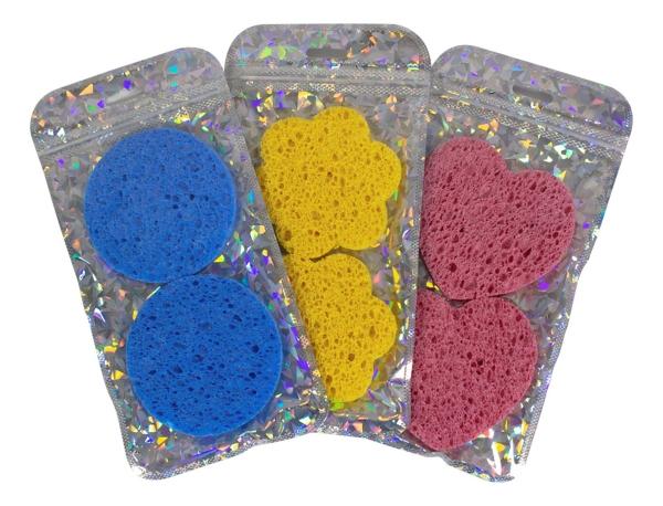 Esponja Exfoliante De Celulosa Natural Limpieza Facial 24 Pz