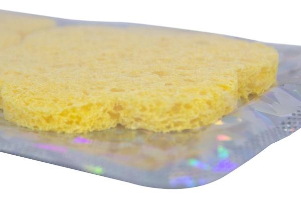 Esponja Exfoliante De Celulosa Natural Limpieza Facial 24 Pz