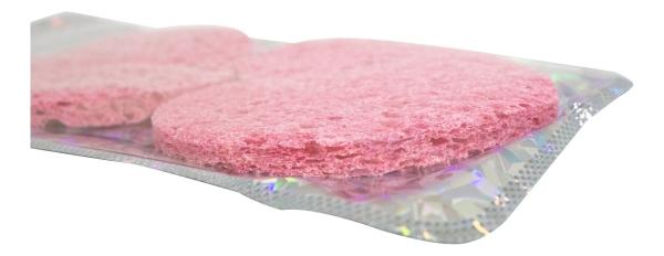 Esponja Exfoliante De Celulosa Natural Limpieza Facial 24 Pz