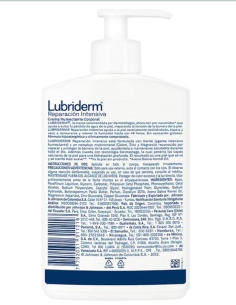 Crema Corporal LUBRIDERM® Reparación Intensiva 750 ml