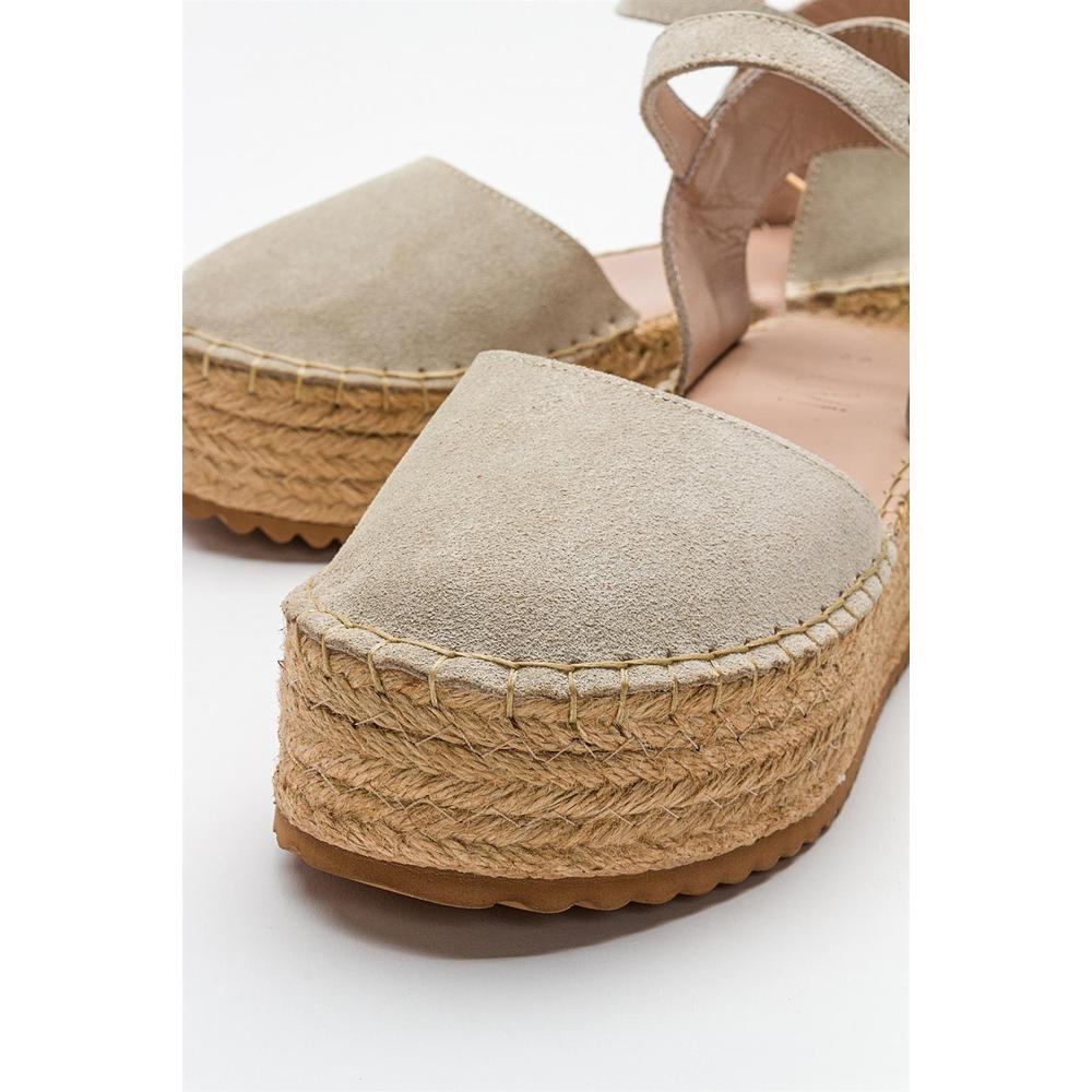 Viba - Alpargatas de ante beige