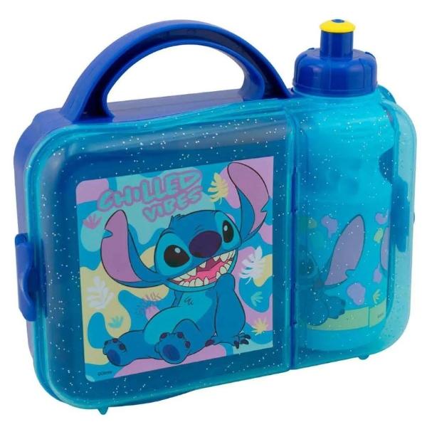 Lonchera de Plástico con Botella Stitch