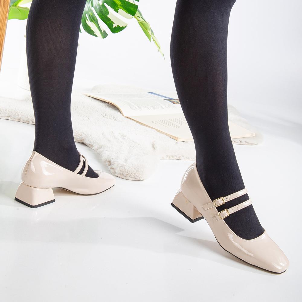 Lizbeth - Zapatos Mary Jane beige