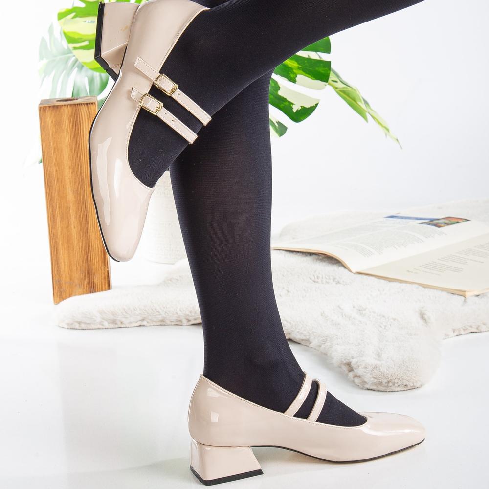 Lizbeth - Zapatos Mary Jane beige