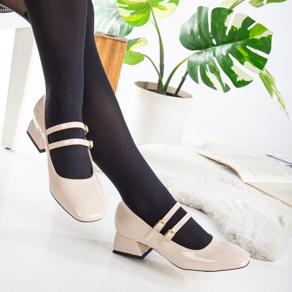 Lizbeth - Zapatos Mary Jane beige