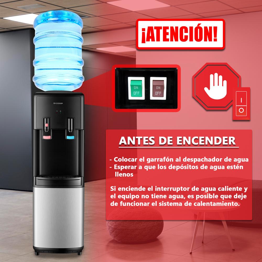 DISPENSADOR AGUA HYPERMARK ENFRIADOR COOLWATER COMPRESOR
