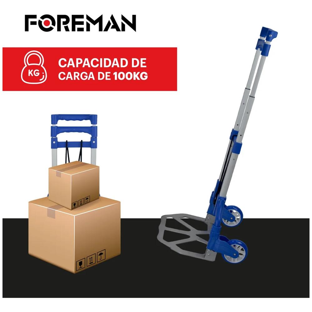 Diablo De Carga Plegable 100 Kg Altura Ajustable Resistente