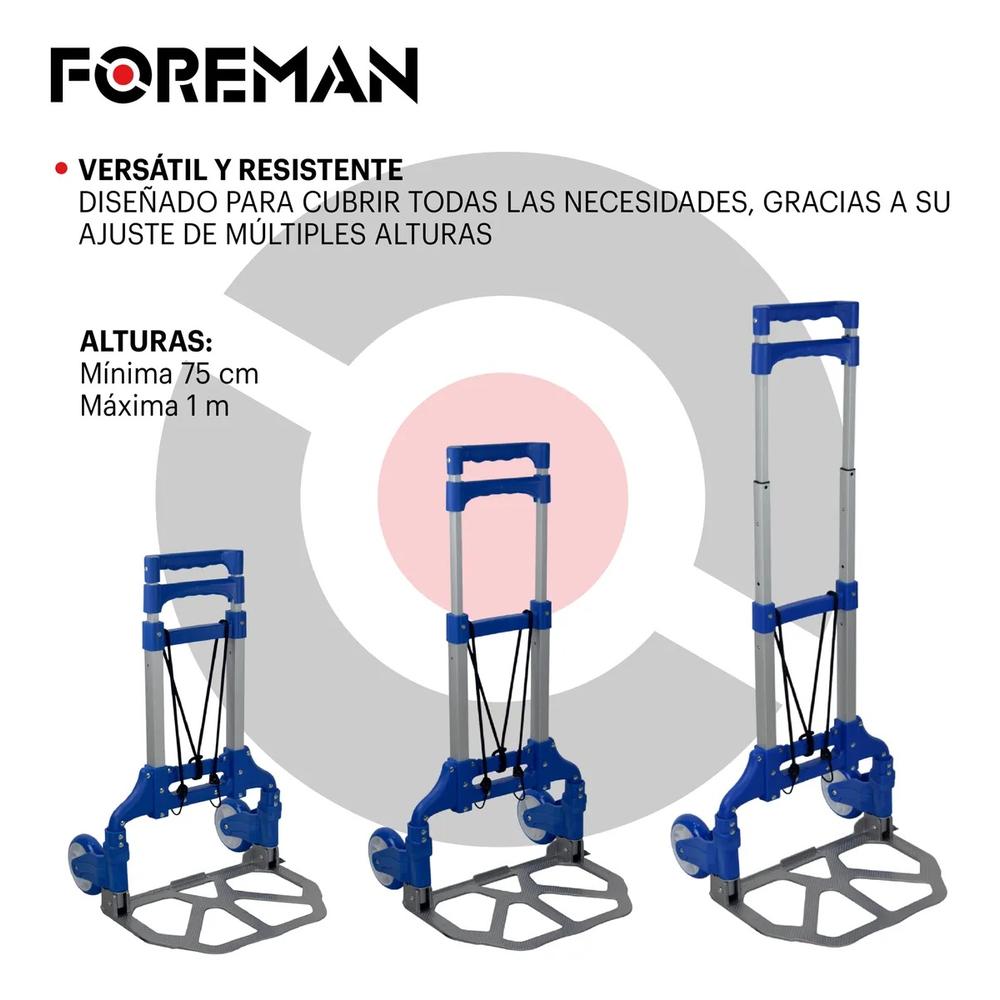 Diablo De Carga Plegable 100 Kg Altura Ajustable Resistente