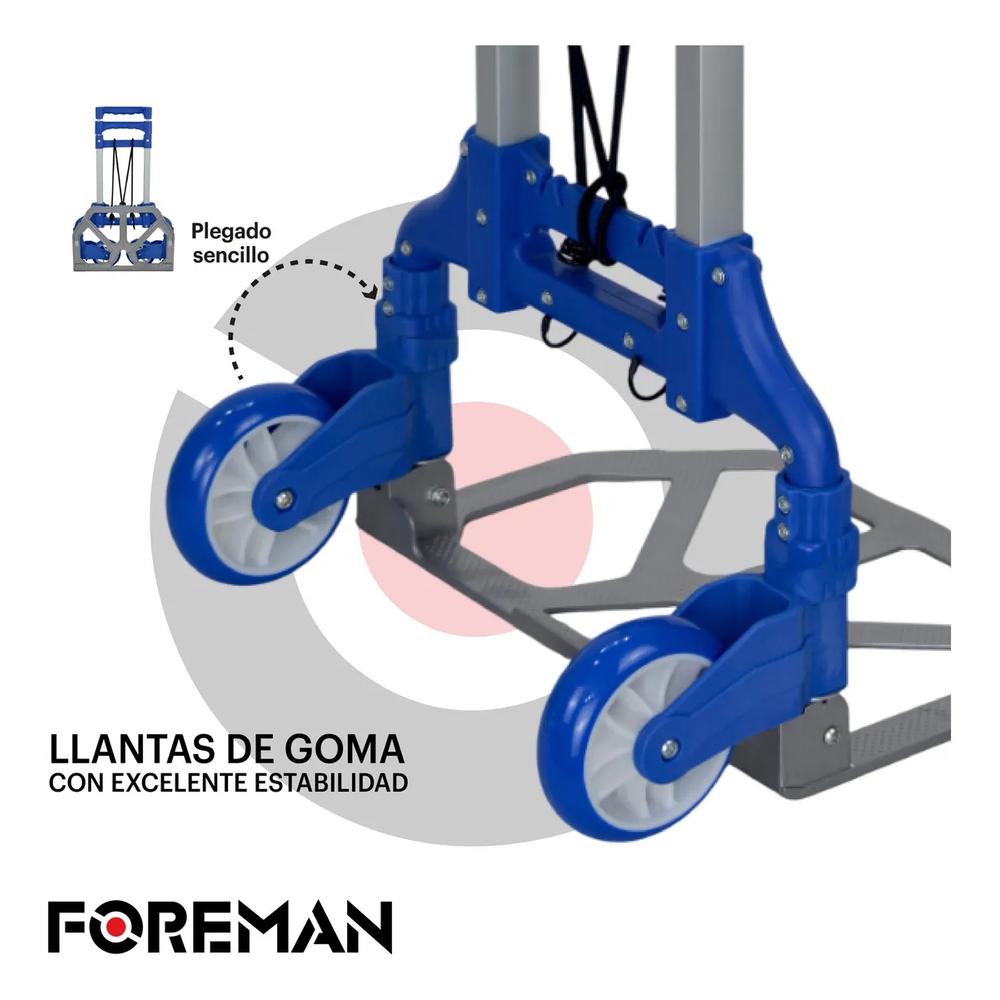 Diablo De Carga Plegable 100 Kg Altura Ajustable Resistente