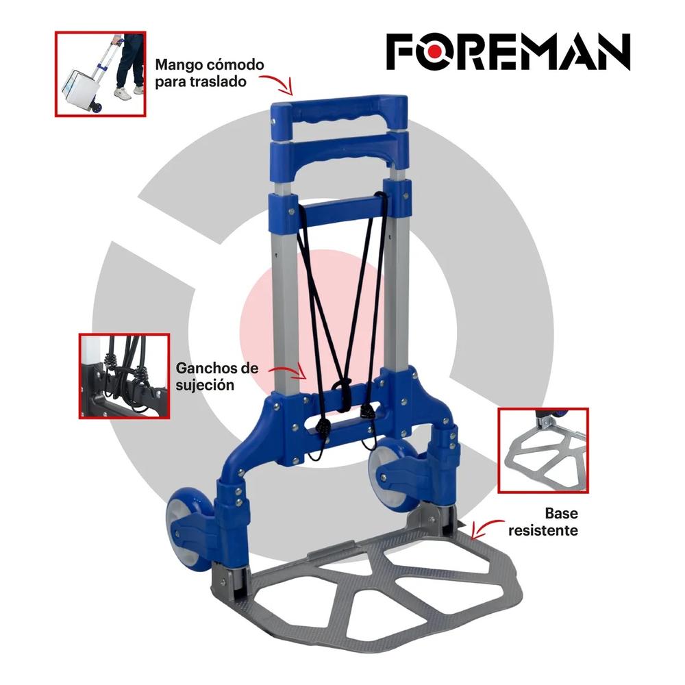 Diablo De Carga Plegable 100 Kg Altura Ajustable Resistente