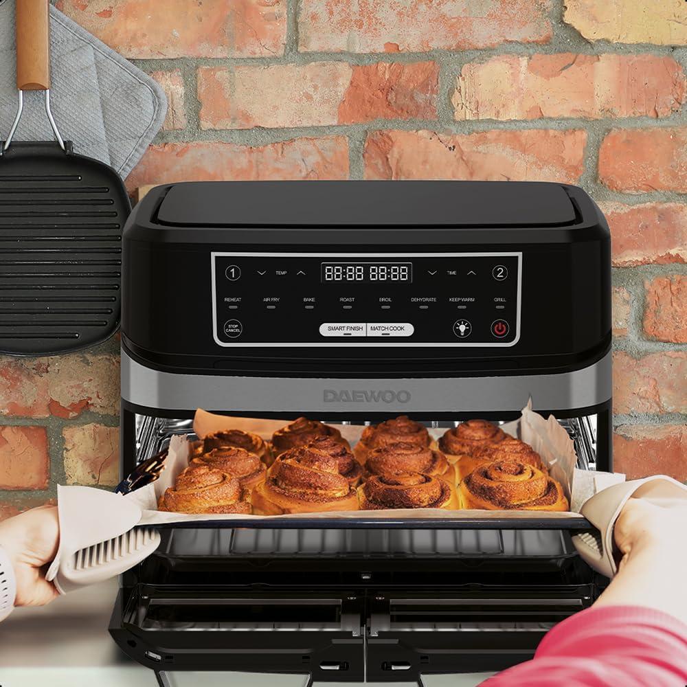 HORNO ELECTRICO CON FREIDORA AIRE DAEWOO DI-5512-KDF DE 12L