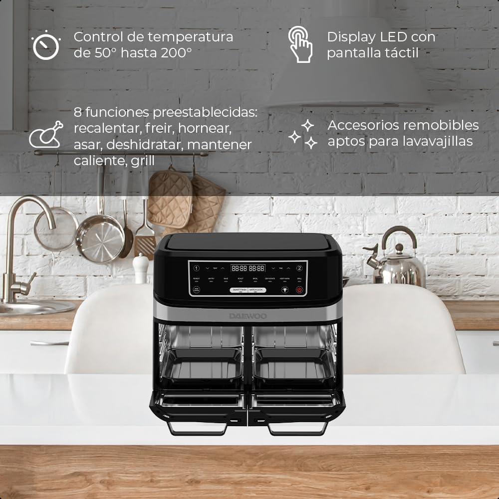 HORNO ELECTRICO CON FREIDORA AIRE DAEWOO DI-5512-KDF DE 12L