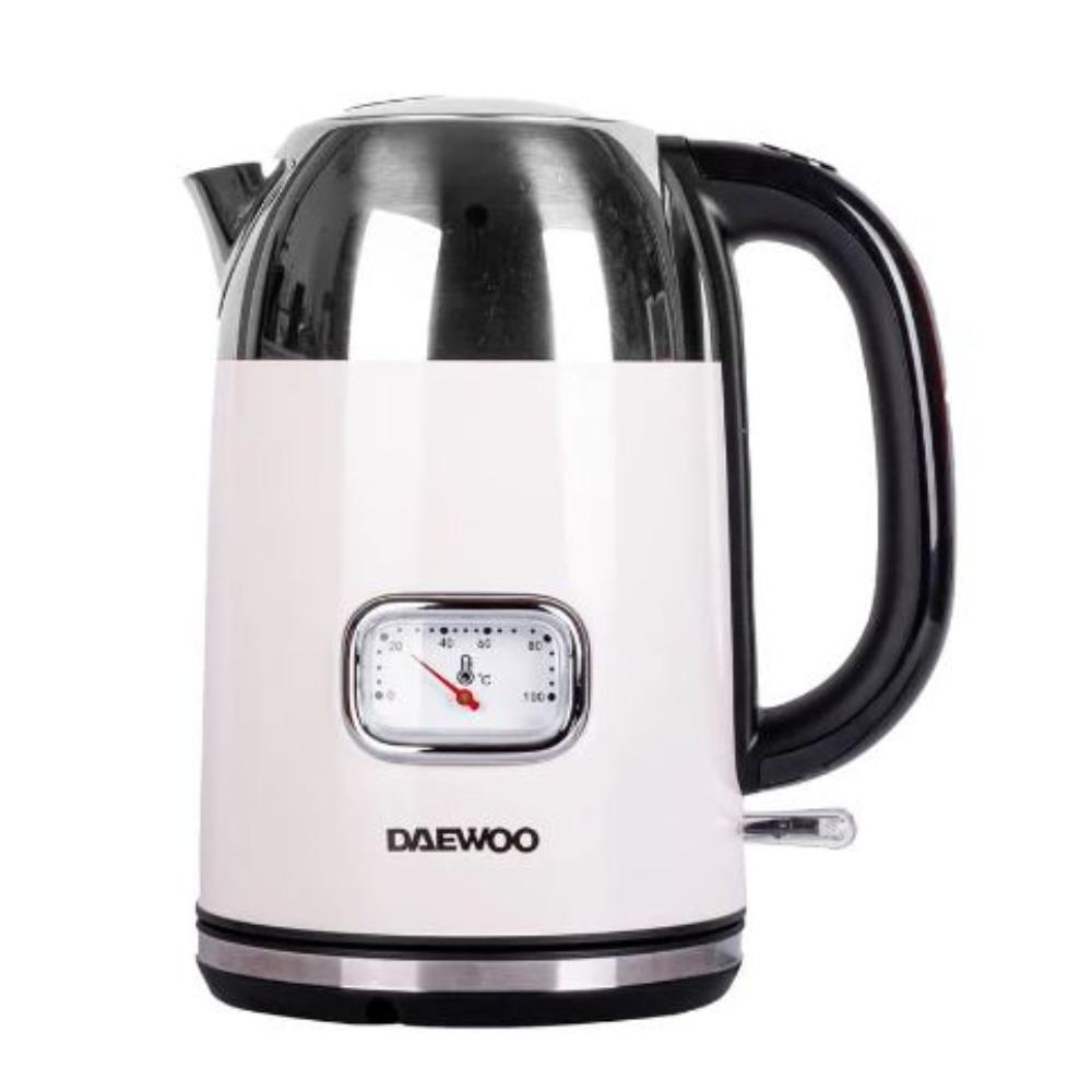 Hervidor Agua Tetera Daewoo DKS-1385 1.7 Litros Acero Inox