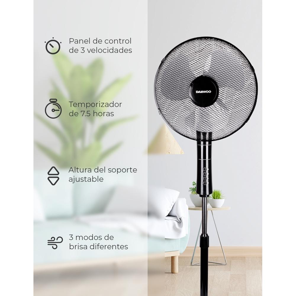VENTILADOR PEDESTAL DAEWOO DL-1689A DE 16 PUL CONTROL
