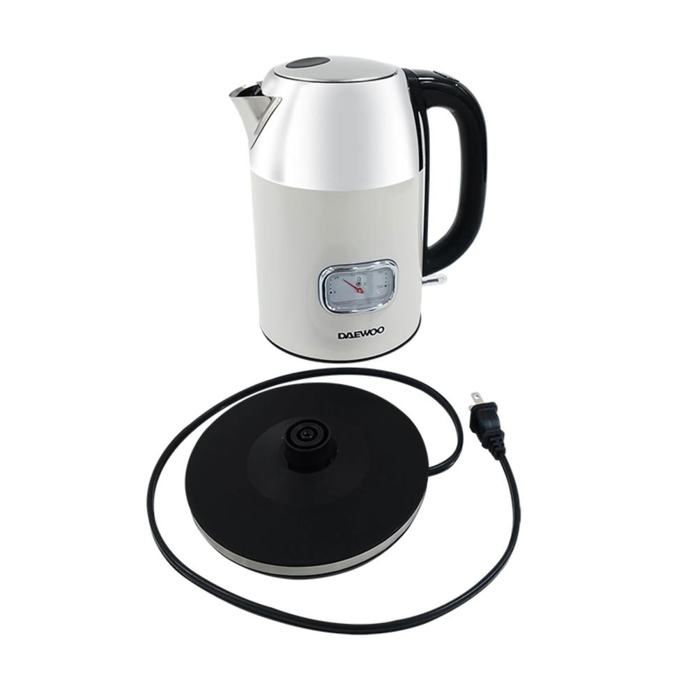 Hervidor Agua Tetera Daewoo DKS-1385 1.7 Litros Acero Inox