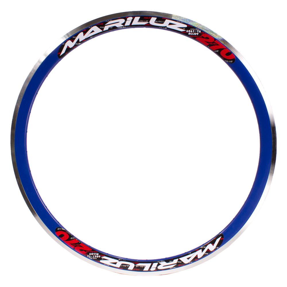 Rin bicicleta R27 x36H aluminio aero azul ZLA-027 Mariluz
