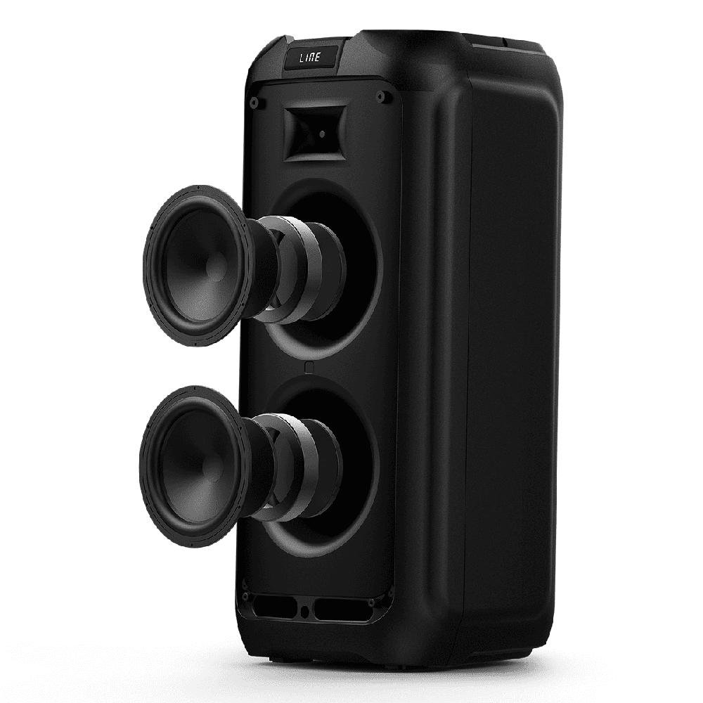 Bocina Philips Party Speaker Bluetooth con efectos de luz para fiesta y entradas de micrófono