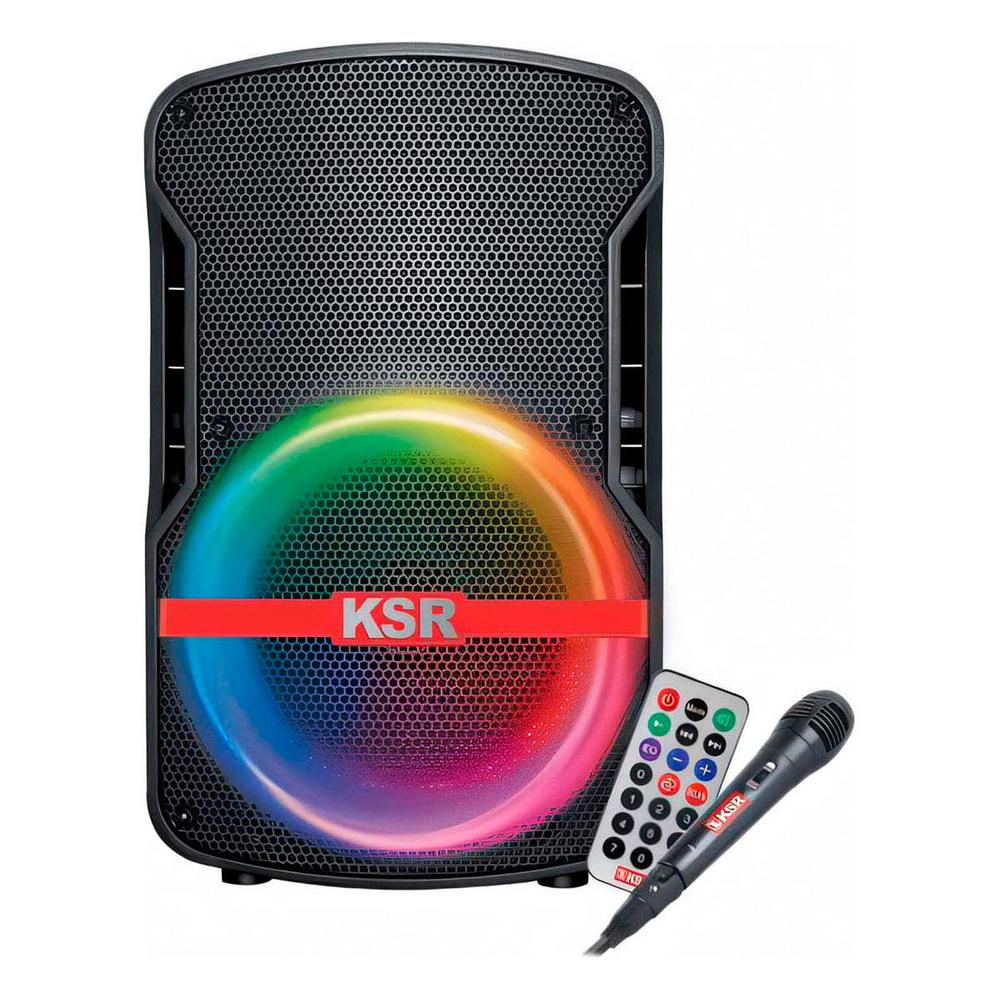 Bafle profesional KST Recargable 8" 7,200 W PMPO con micrófono