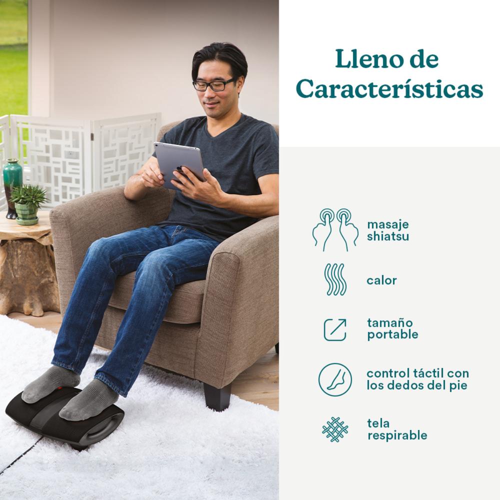 Masajeador de Pies Homedics Shiatsu Compresión de Aire y Calor