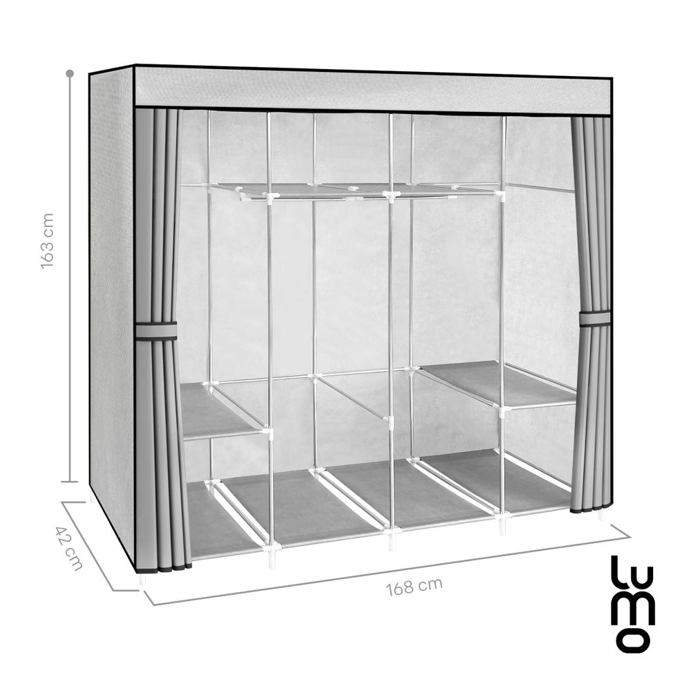 165cm Closet Grande Ropero armario reforzado Portatil