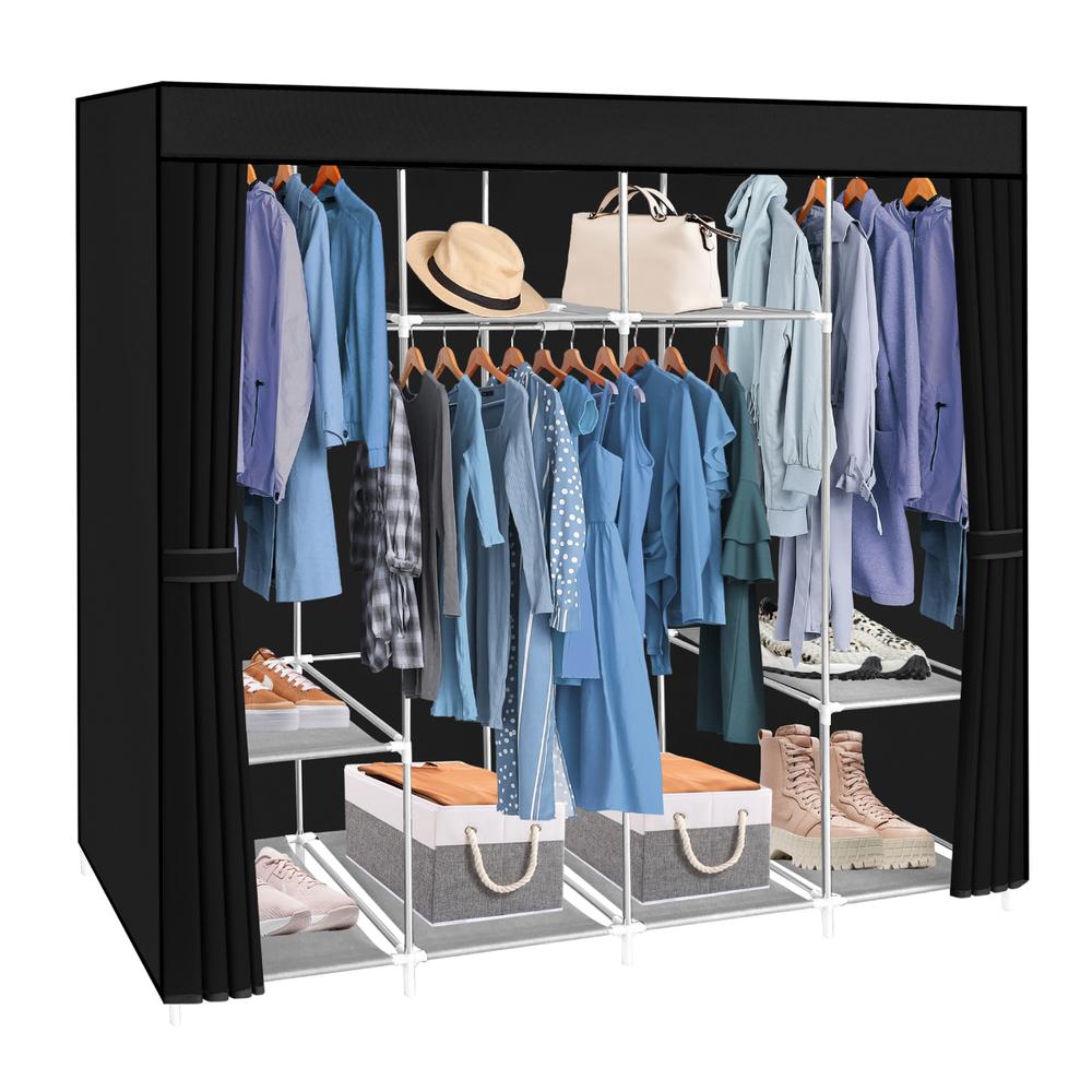 165cm Closet Grande Ropero armario reforzado Portatil