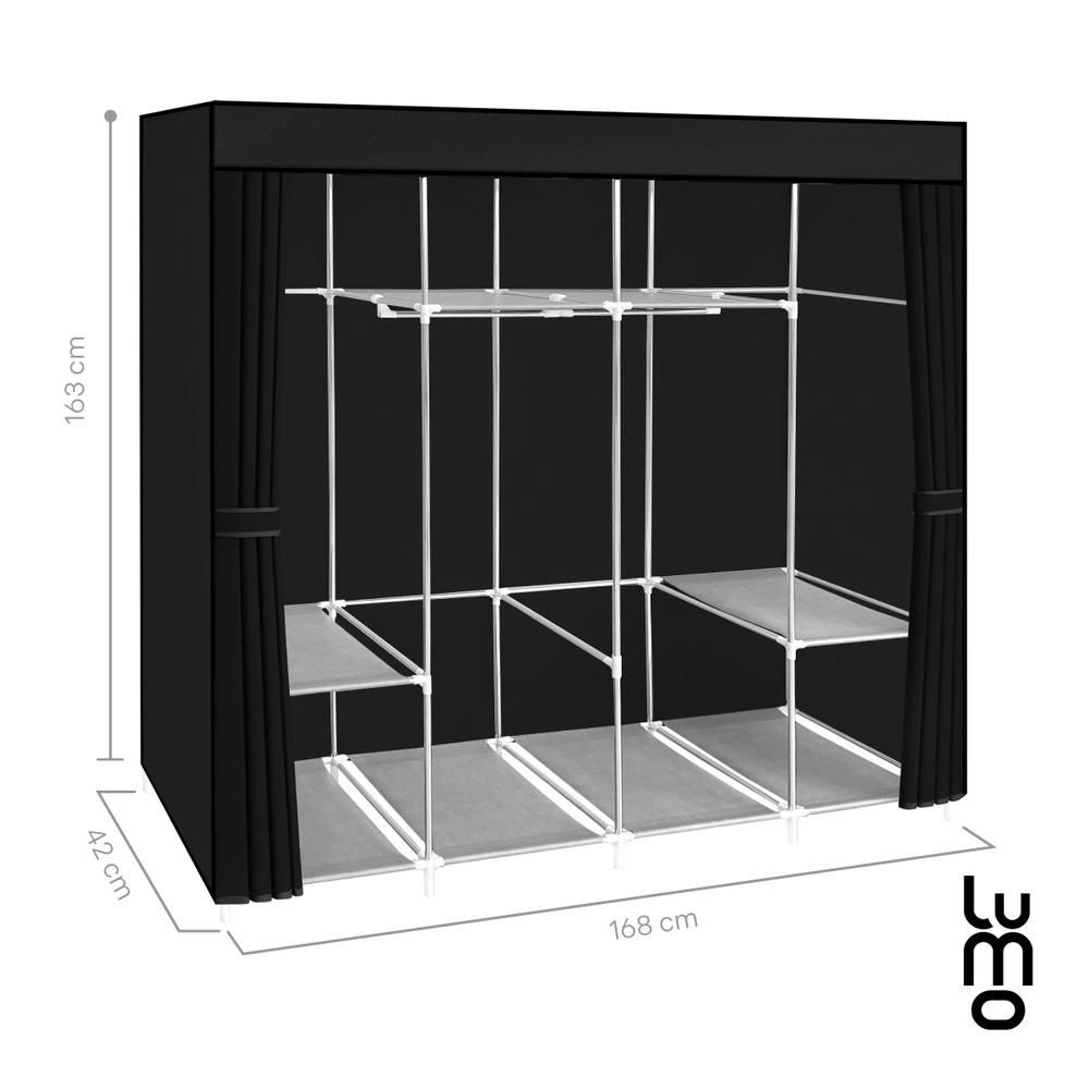 165cm Closet Grande Ropero armario reforzado Portatil