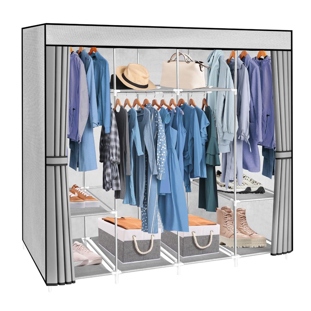 165cm Closet Grande Ropero armario reforzado Portatil