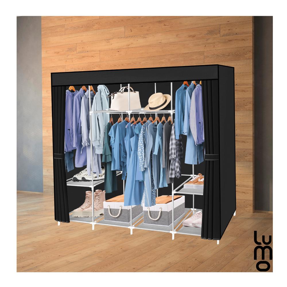 165cm Closet Grande Ropero armario reforzado Portatil