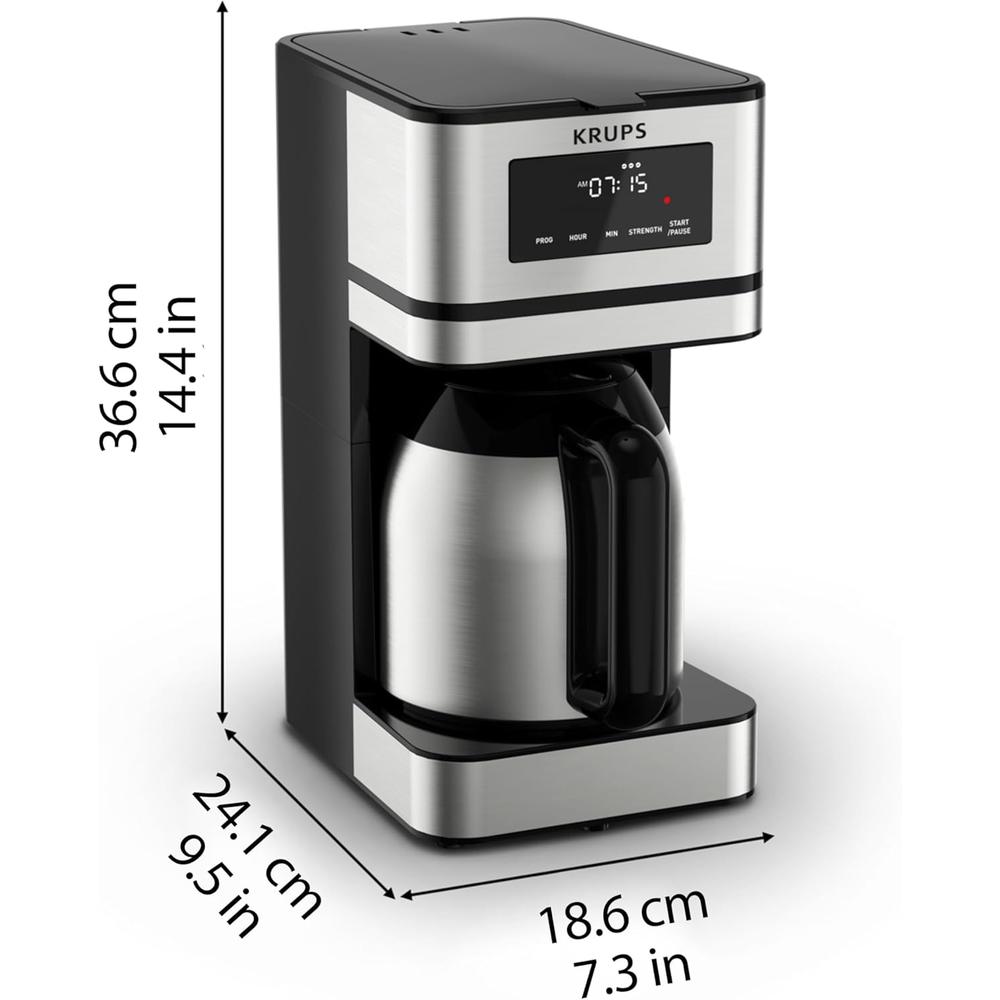 Cafetera Goteo Eléctrica Filtro Krups 1.5l Km203 10 Tazas