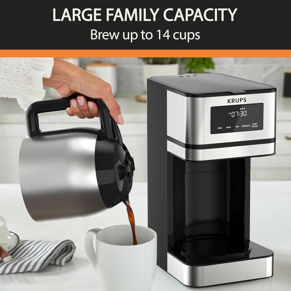 Cafetera Goteo Eléctrica Filtro Krups 1.5l Km203 10 Tazas