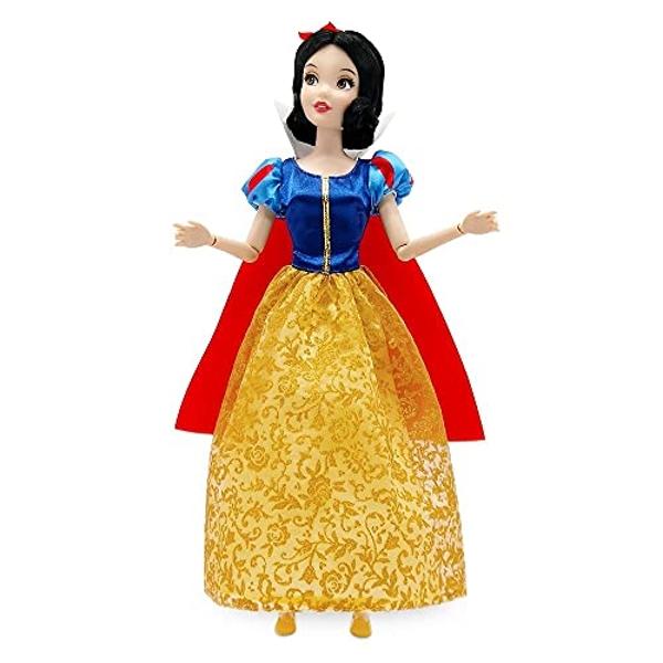 Muñeca clásica oficial de Disney Princess (Blancanieves), 28 cm, incluye un cepillo con detalles moldeados, juguete totalmente articulado con atuendo clásico - Juguetes de princesa.