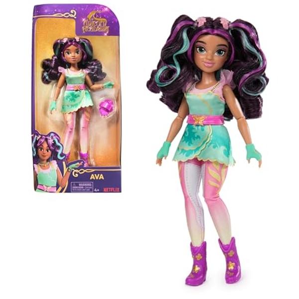 Academia Unicornio, Muñeca Ava con 7 Accesorios, 9.5”, Muñecas y Juguetes de Unicornio para Niñas de 4 Años en Adelante.