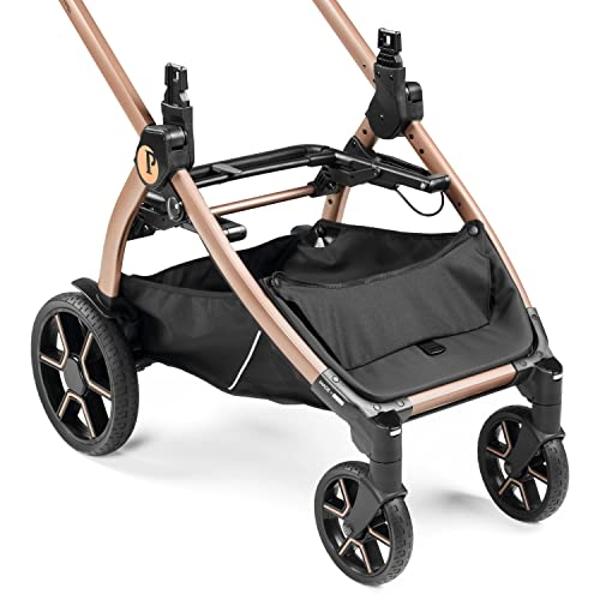 Sistema de viaje Chicco Bravo Trio 3 en 1, cochecito de plegado rápido con asiento infantil KeyFit 30 y base | Camden/Negro.
