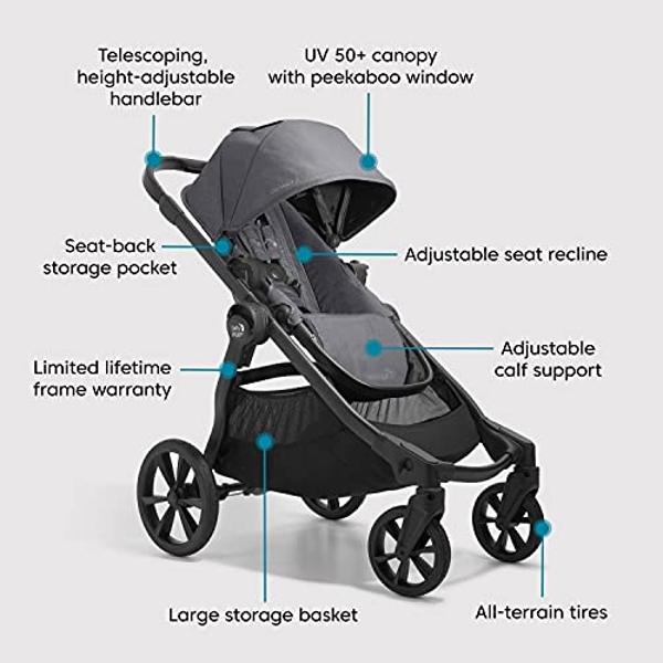 Cochecito modular individual o doble City Select 2 de Baby Jogger, color pike.