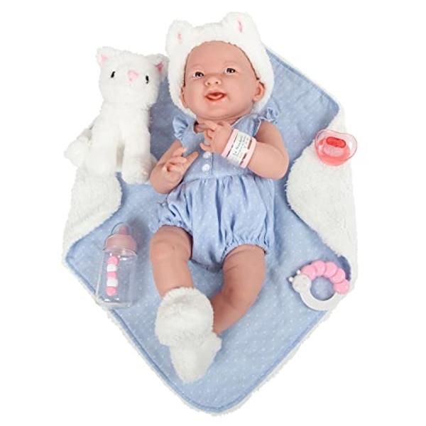 Berenguer Boutique 30050 TWINS - Muñecas bebé de cuerpo blando de 15” - Set de regalo de 12 piezas con ojos que se abren y cierran - Perfecto para niños de 2 años en adelante.