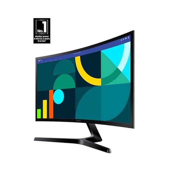 Monitor curvo Samsung Essential S3 (S36GD) de 24", FHD 1800R, 100 Hz, modo de juego, comodidad visual avanzada, puertos HDMI y D-sub, LS24D366GANXZA, 2024.