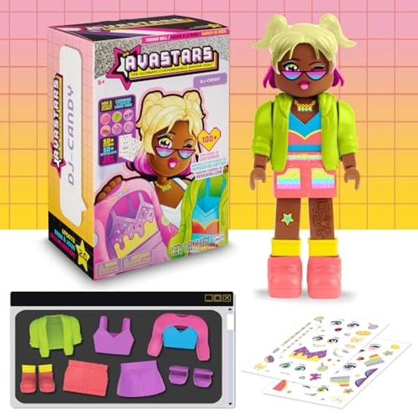 Mi muñeca de moda Avastars: DJ-Candy con 2 atuendos y más de 100 formas de personalizarla.