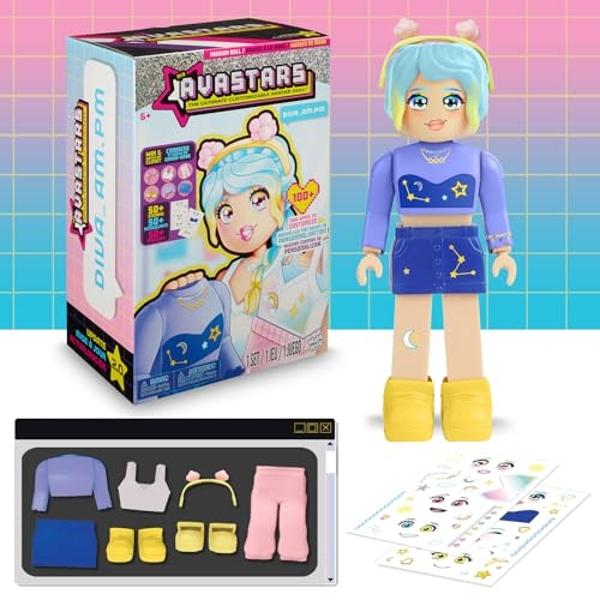 Mi muñeca de moda Avastars - Diva_AM.PM con 2 atuendos y más de 100 formas de personalizarla.