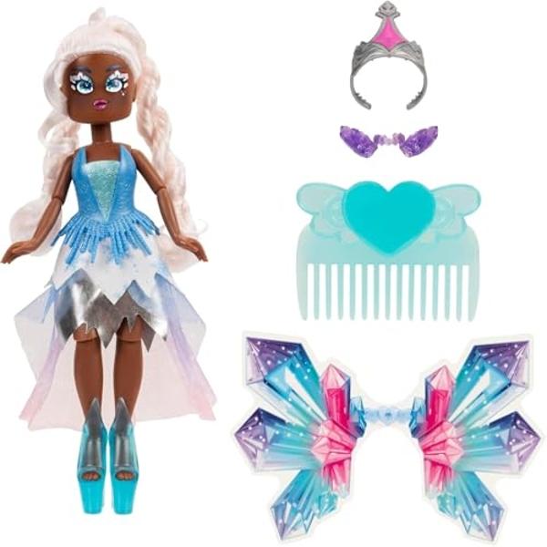 Muñeca de moda Royale High de 23 cm - Avrilla, el Hada Oscura, Ola 1, Serie 1 - Incluye diario de hadas, peine y código de artículo virtual - A partir de 5 años.