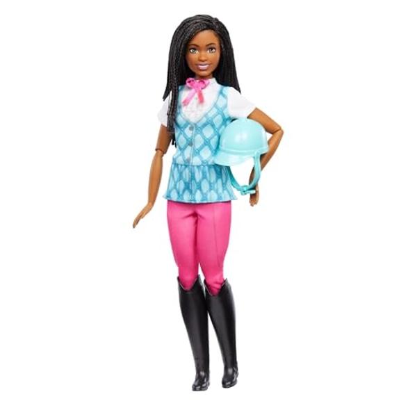 Muñeca Barbie "Brooklyn" y accesorios de Barbie Mysteries: La Gran Caza de Caballos. Incluye muñeca de moda, traje de montar extraíble y casco..