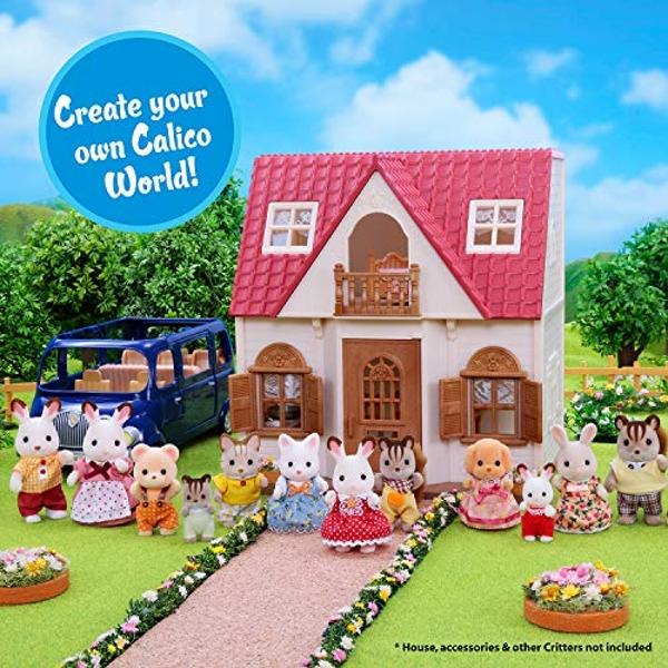 Familia de gatos persas Calico Critters: juego de 4 figuras coleccionables para niños a partir de 3 años.