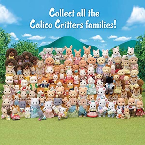 Familia de gatos persas Calico Critters: juego de 4 figuras coleccionables para niños a partir de 3 años.
