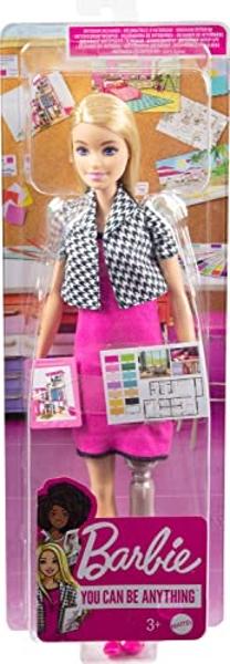 Muñeca Barbie "Move to Move" con 22 articulaciones flexibles y cola de caballo morena rizada, con ropa deportiva para niñas de 3 a 7 años..