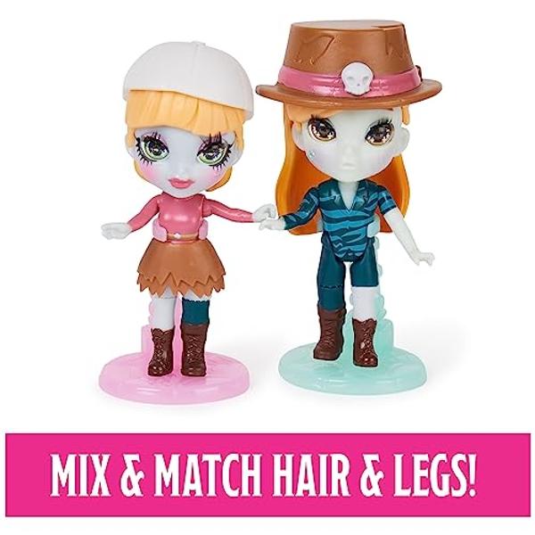 Zombaes Forever, Wild Vibes, Big Cat Un-Rescue Zombie Dolls & Accessories Deluxe Set, 2 figuras exclusivas de 8,9 cm, 2 mascotas y más, juguetes para niñas.