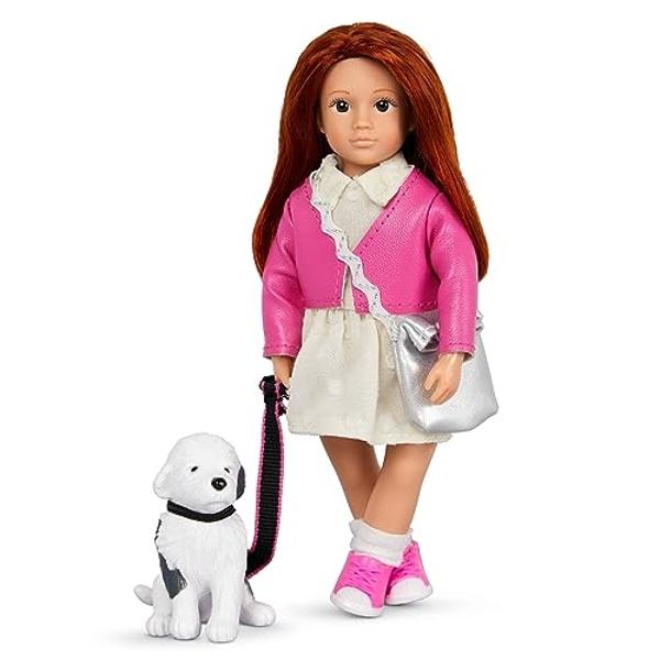 Lori Mini Doll & Toy Dog Play Set - 6-Inch Emmelina & Otis - Multi Color, Plastic, Includes Outfit & Accessories, Ages 3+
