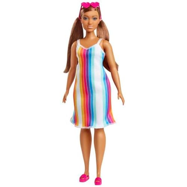 Muñeca Barbie Color Reveal y accesorios con 6 sorpresas de desempaquetado, serie Sirena con corpiño que cambia de color.